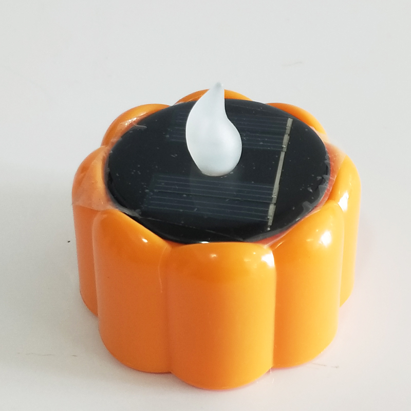 Halloween  pumpkin solar Led tealight candle