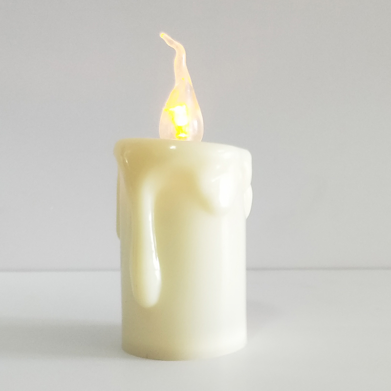 Ivory Dripping wax Led candle Ivory