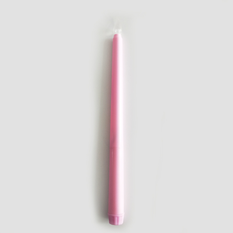 Led taper candle Pink