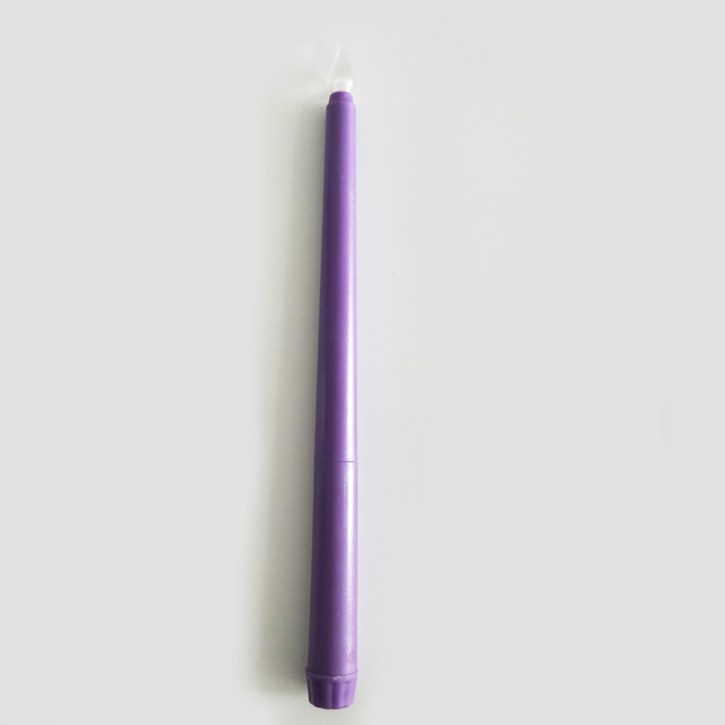 Led taper candle Color:Purple