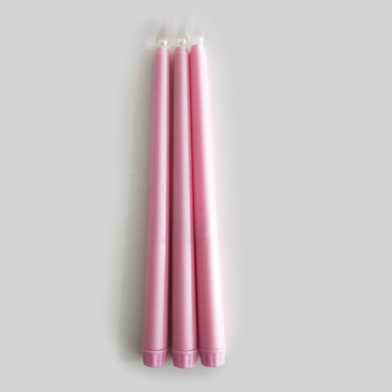 Led taper candle Color:Pink