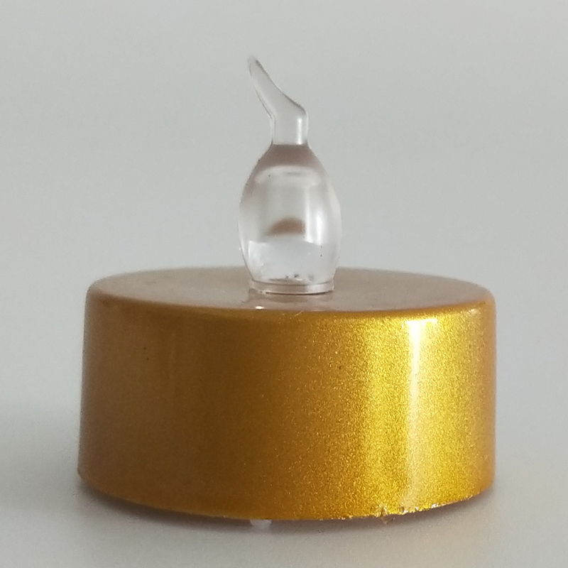 Led tealight candle Color:Gold