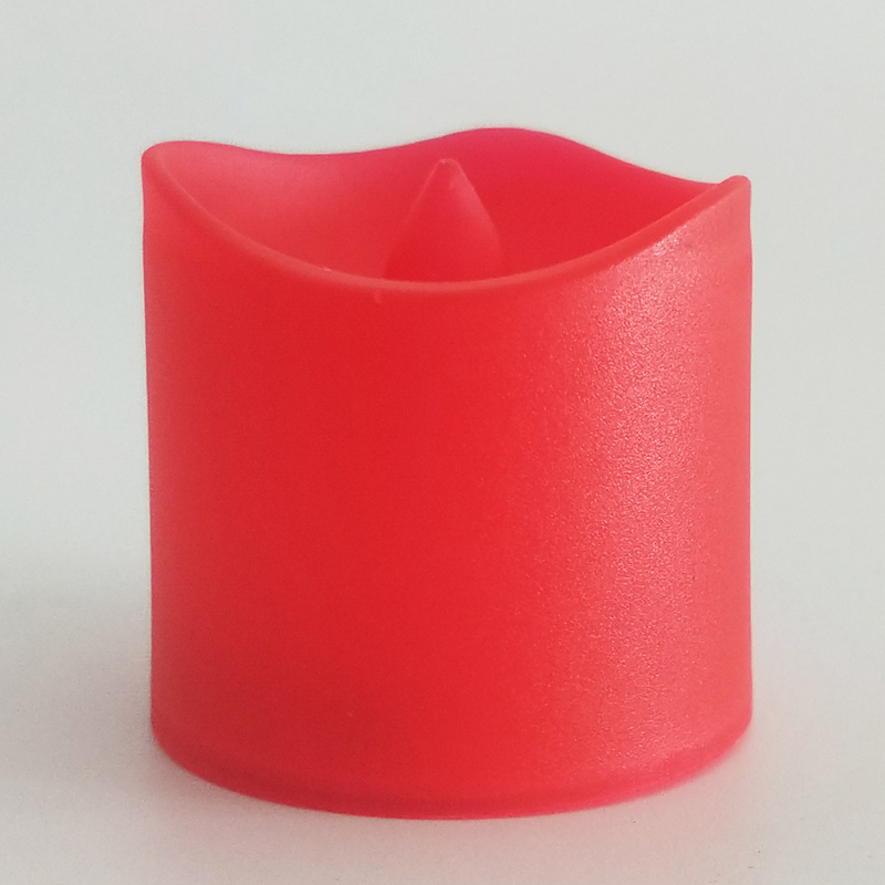 Red led tealight candle Color:Flickering