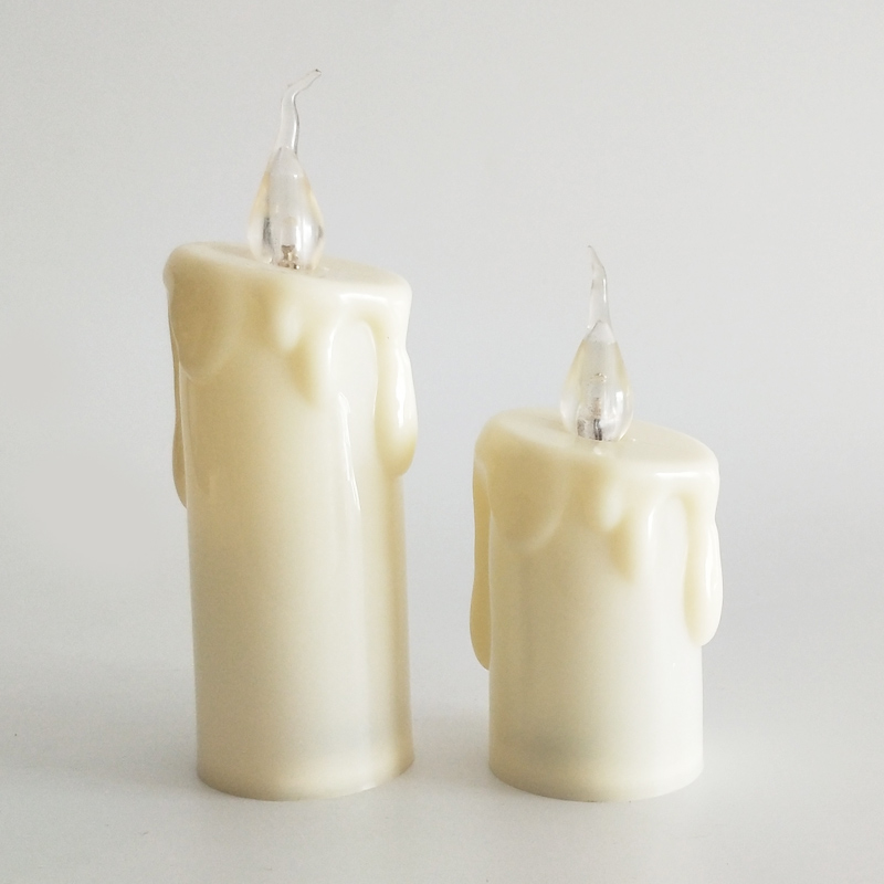 Ivory Dripping wax Led candle