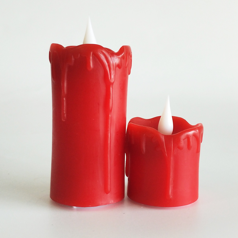 led dripping wax led votive candle Color:Ivory;Diameter:5*5cm;Battery:Rechargeable