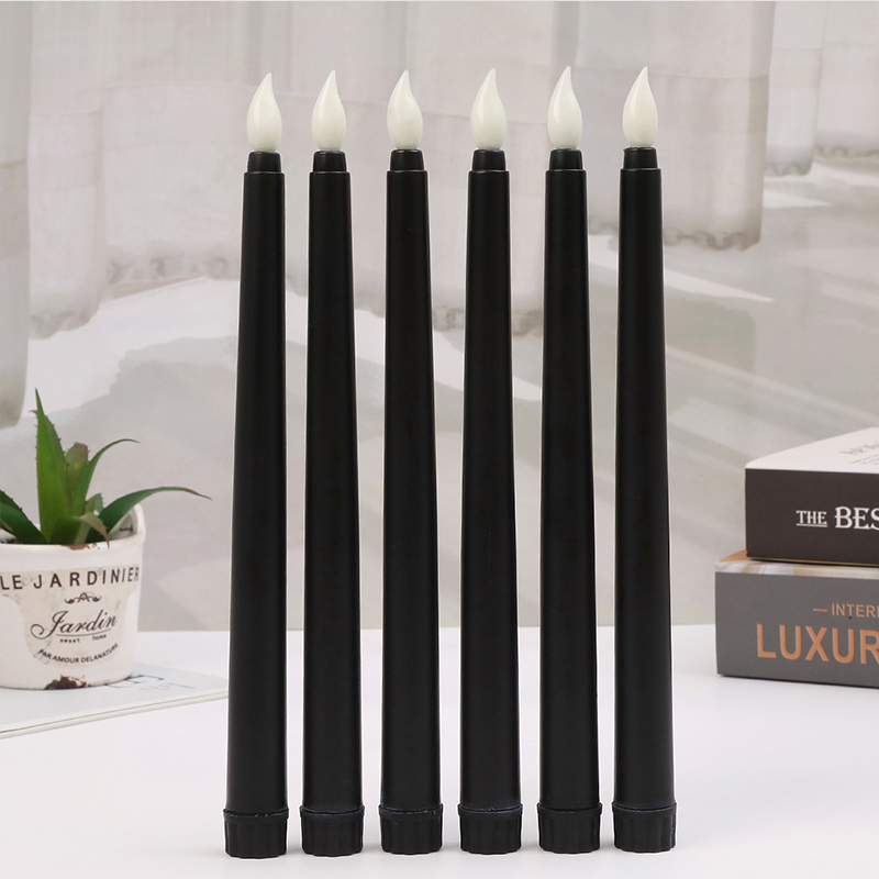 Black led taper candle with remote control type2