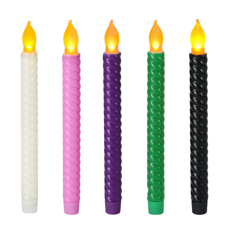 Black Spiral Pattern LED led Candle set 6 Other