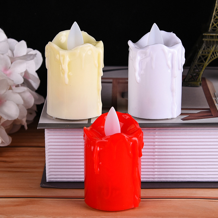 small drip wax led candle