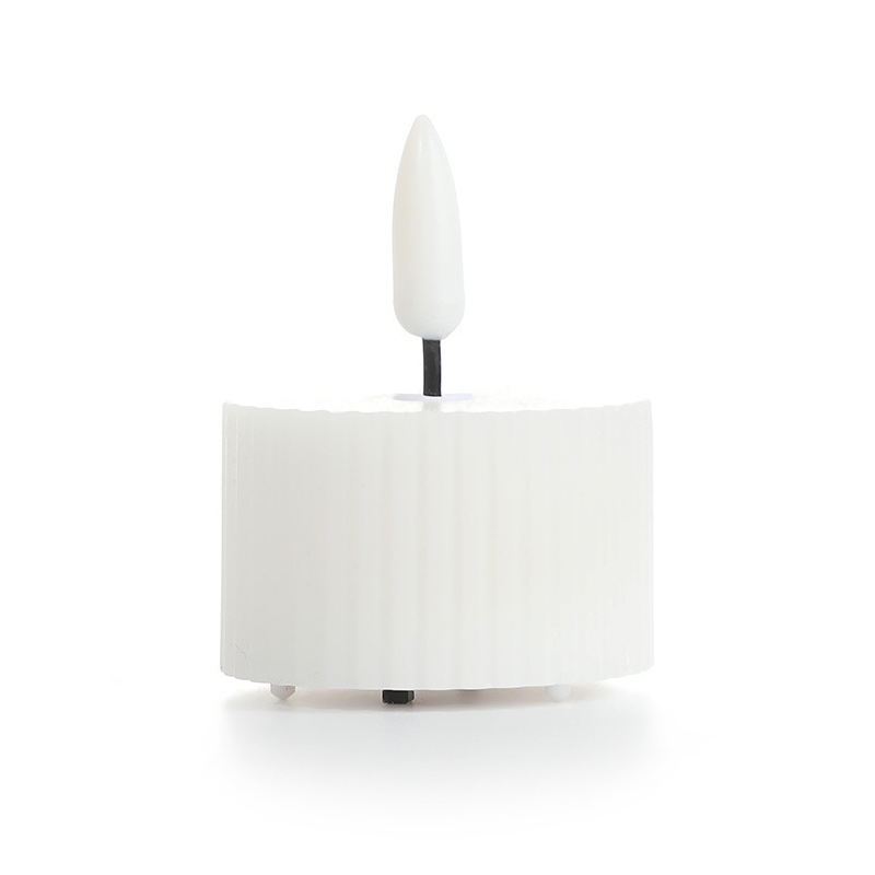 real wax led tealight candle White